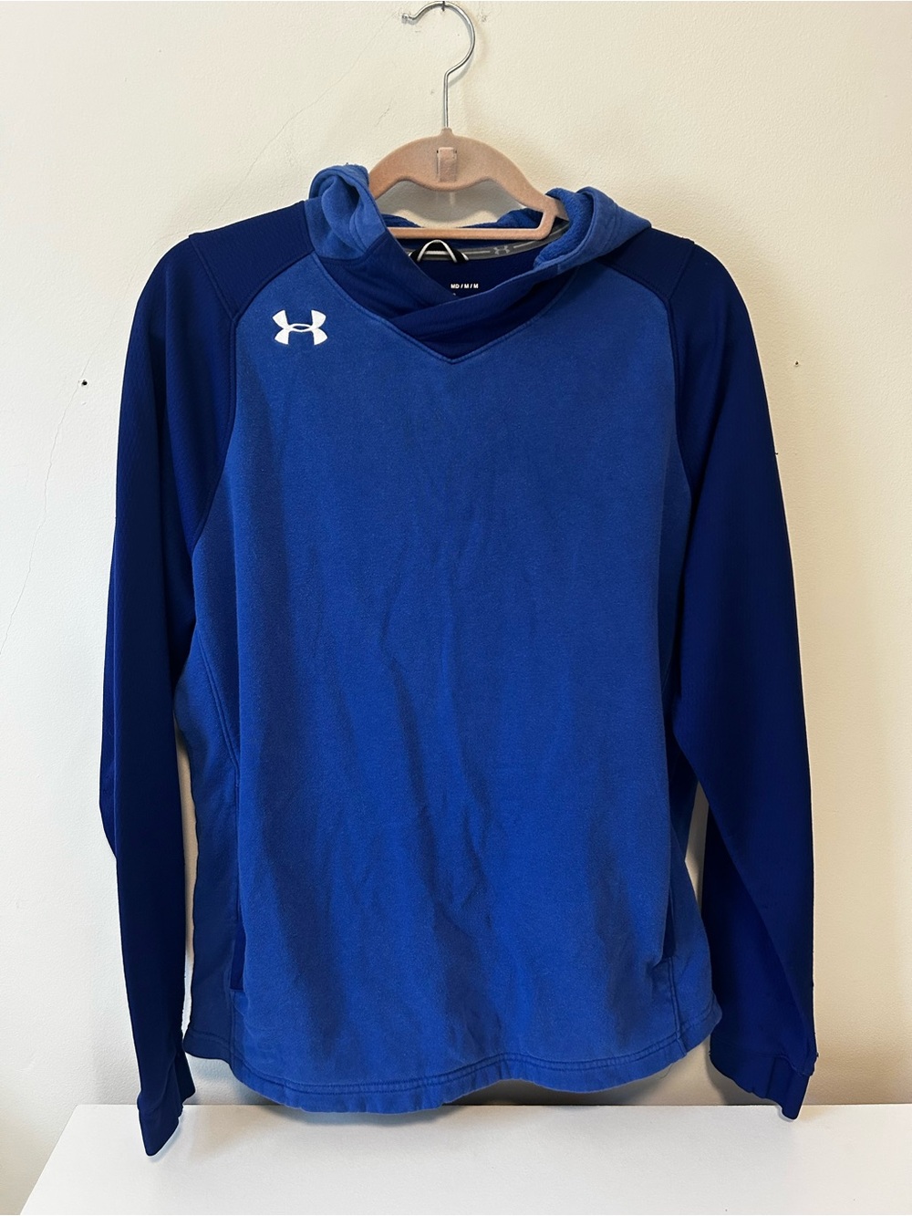 Under Armour Blue & Navy Hooded Athletic Pullover